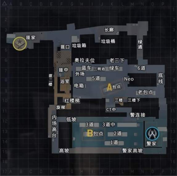 《CSGO》列车停放站地图及点位介绍