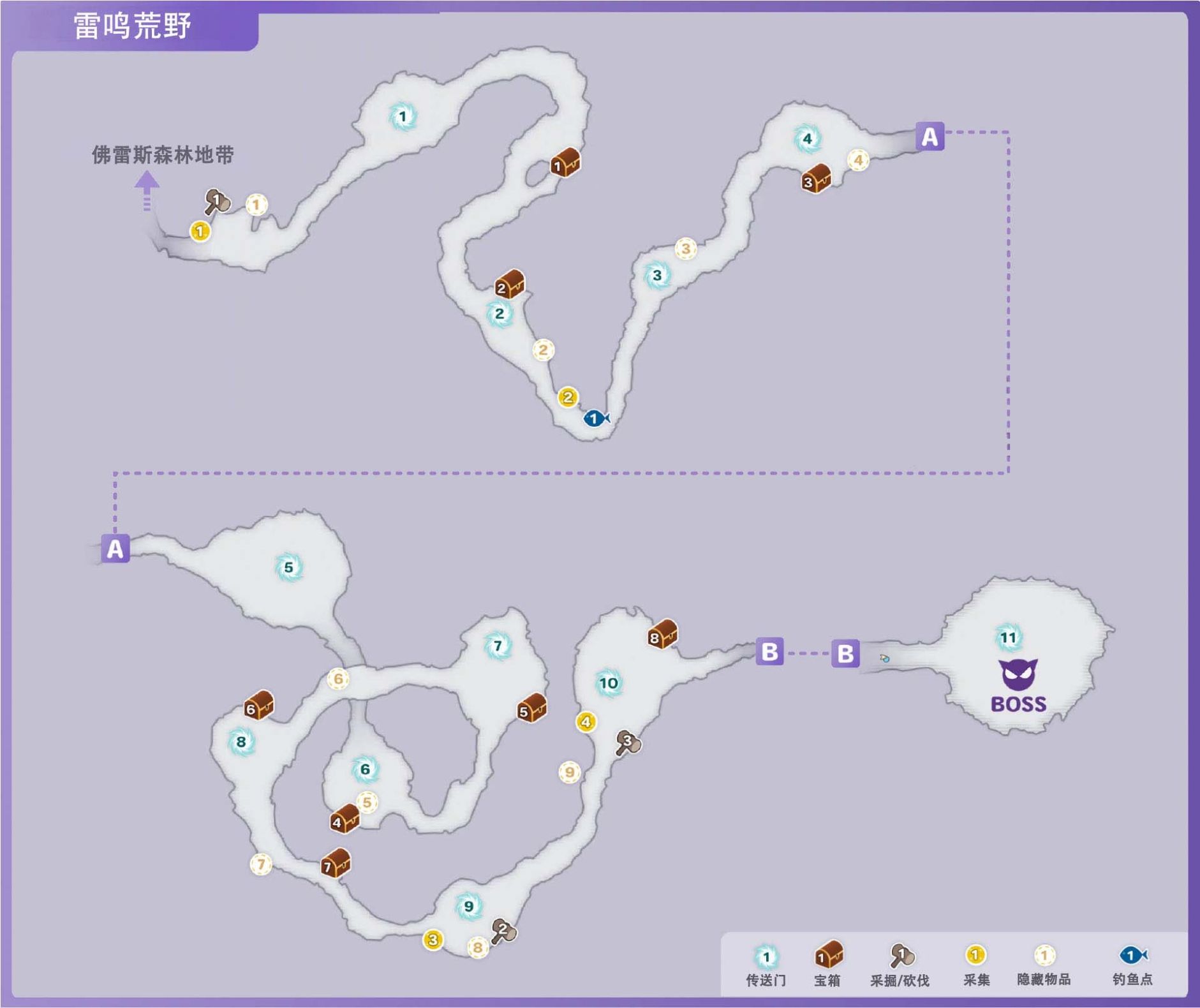 《符文工房5》雷鸣荒野区域矿石挖掘点在哪里