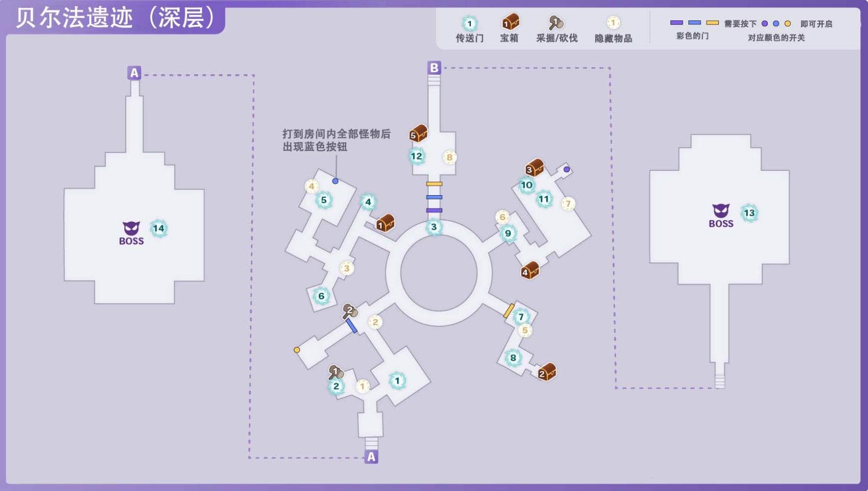 《符文工房5》贝尔法遗迹深层区域的宝箱在哪里