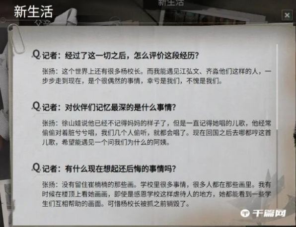 《飞越13号房》人物档案100％全收集图鉴攻略