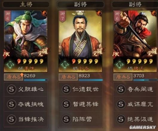 《三国志战略版》汉中盾阵容搭配