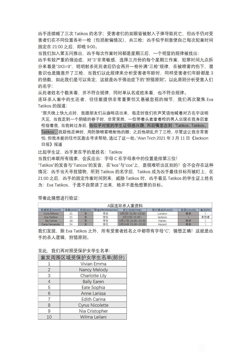 犯罪大师案件追凶答案一览