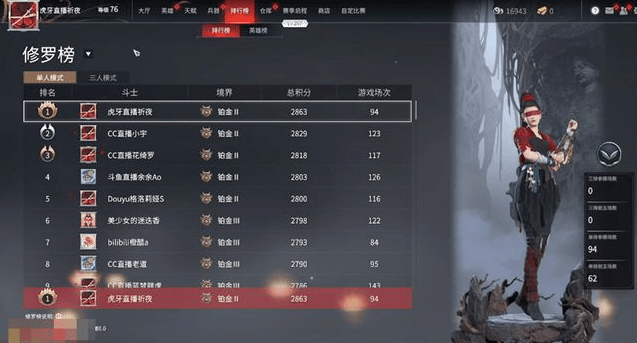 永劫无间6000分是什么段位