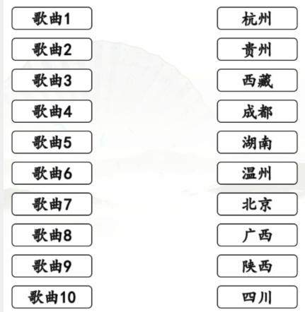 《汉字找茬王》搞笑省市歌怎么玩