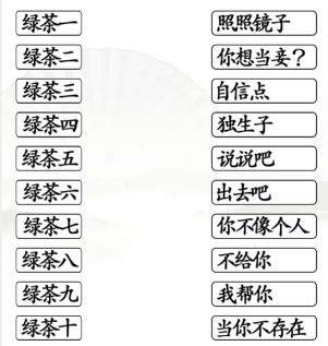 《汉字找茬王》一起怼绿茶怎么玩