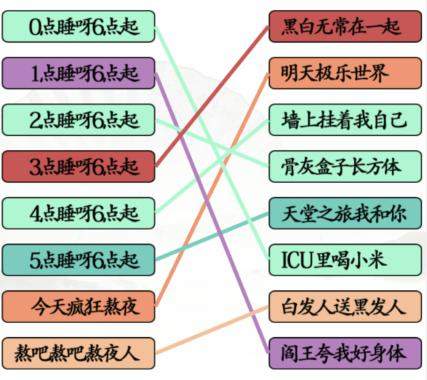 《汉字找茬王》熬夜口诀怎么玩