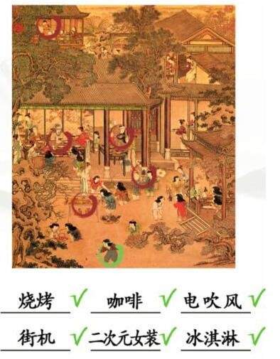 《汉字找茬王》古画找茬9怎么玩