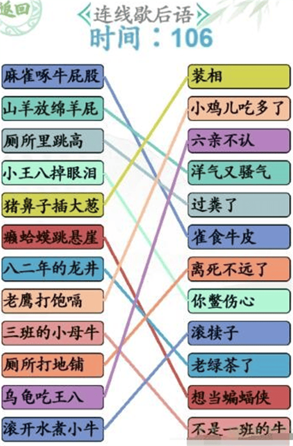 《汉字找茬王》连歇后语过关攻略