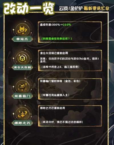 金铲铲之战更新了什么 4.7版本更新内容介绍