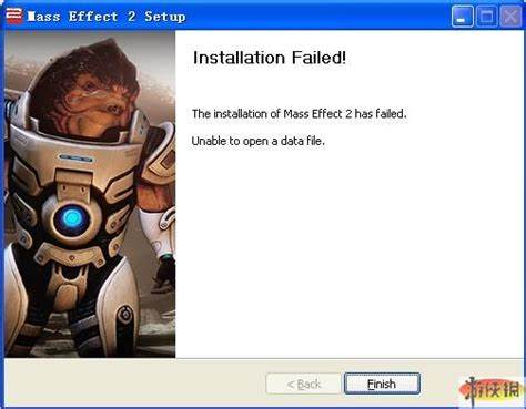 解决《质量效应2》安装失败：Unabletoopendatafile