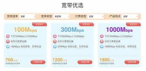 电信宽带套餐价格表2022-2020电信宽带套餐大全